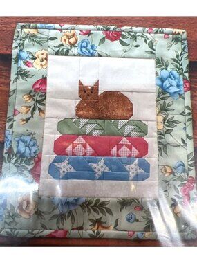 Cat Nap Quilt Pattern 9" X 10 3/4" By MH Designs Paper Foundation Pattern MH640